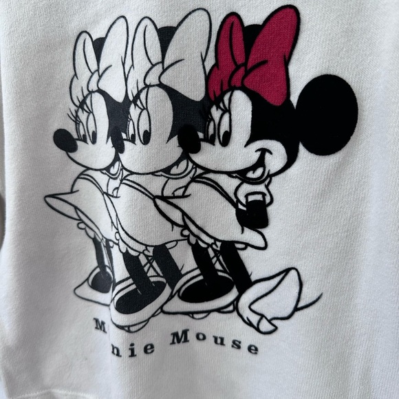 Zara Disney Girls Minnie Mouse Cream Long Sleeve Tee - 5-6 years - Picture 3 of 7